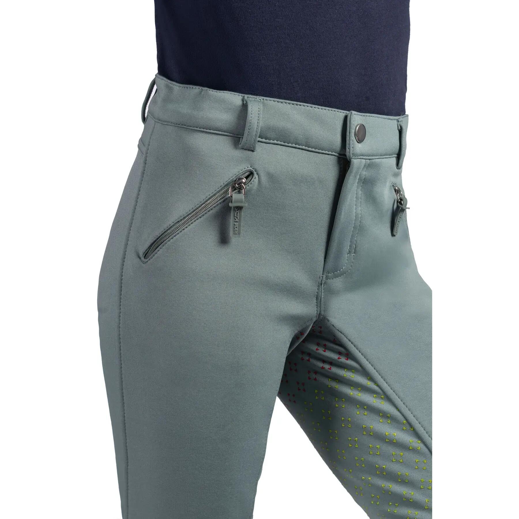 Pantalon équitation full grip fille HKM Kids Mia 4/4