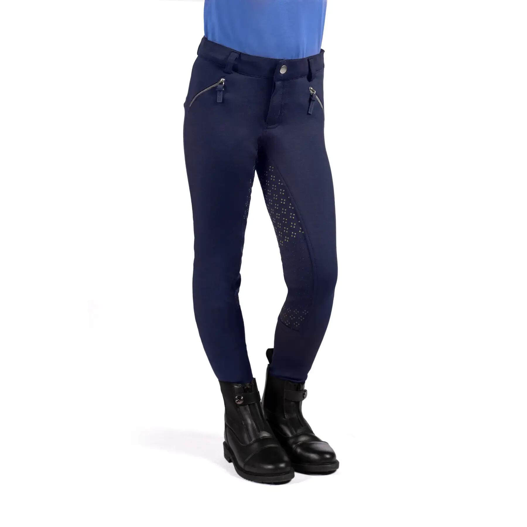 Pantalon équitation full grip fille HKM Kids Mia 3/5