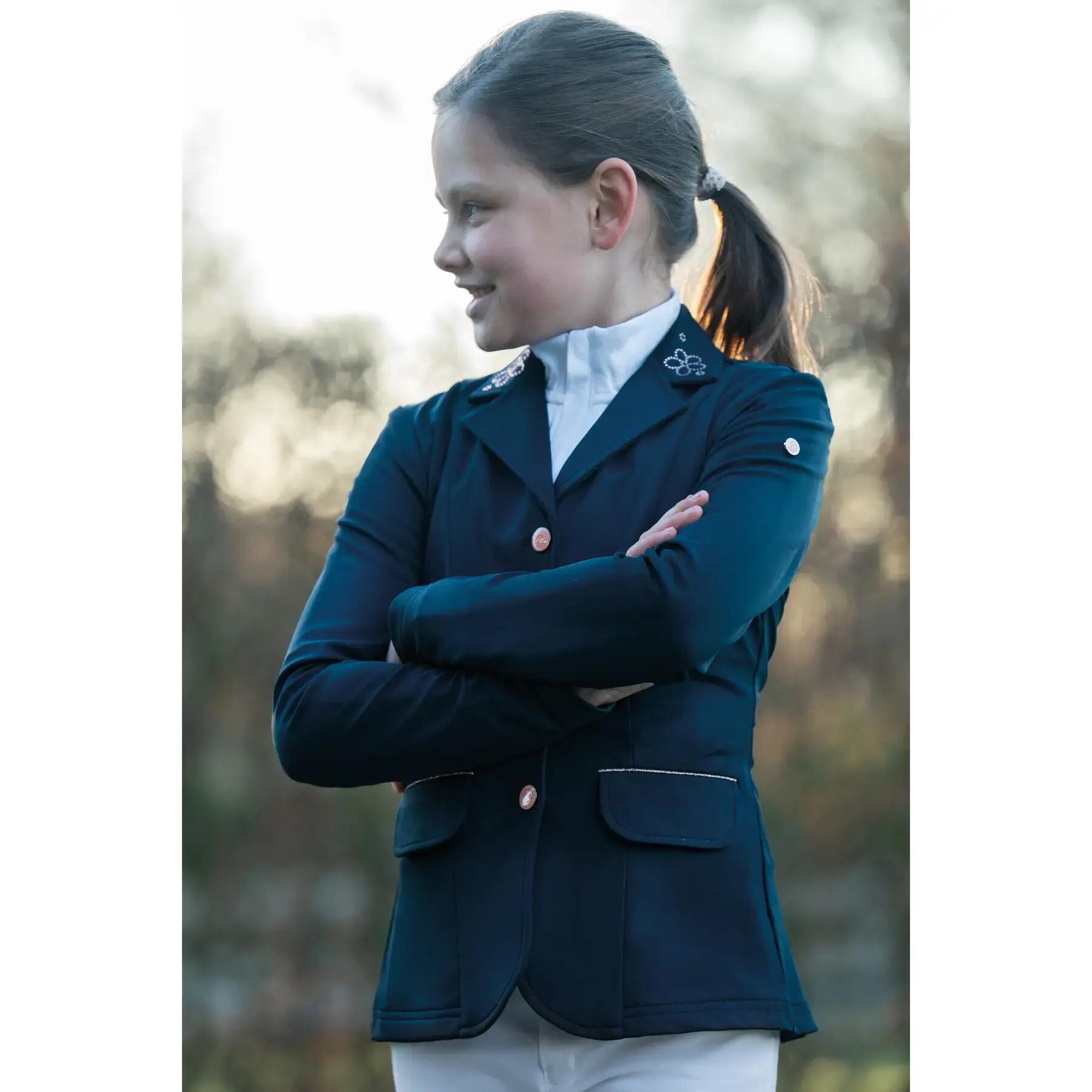 Veste de concours fille HKM Kids Flora 2/2