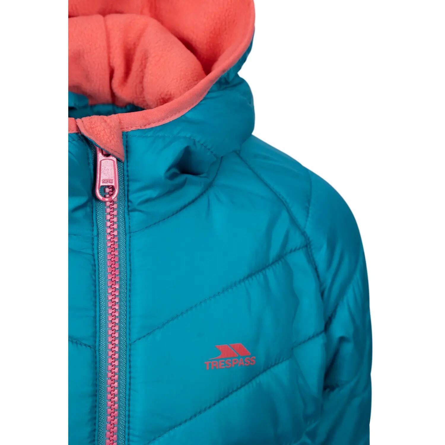 Giacca Trapuntato Bambini Trespass Valard Verde Acqua 3/5
