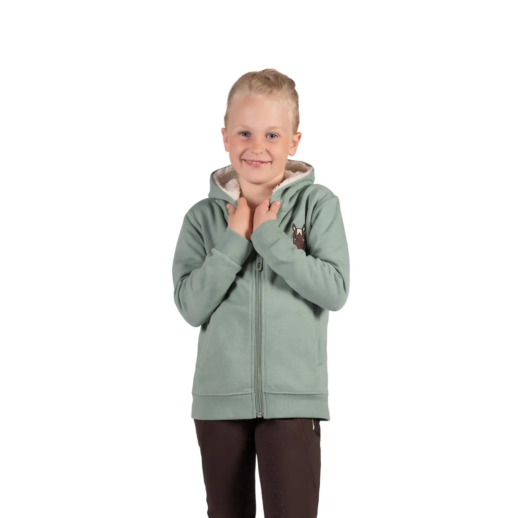 Veste équitation à capuche fille HKM Kids Mia 2/5