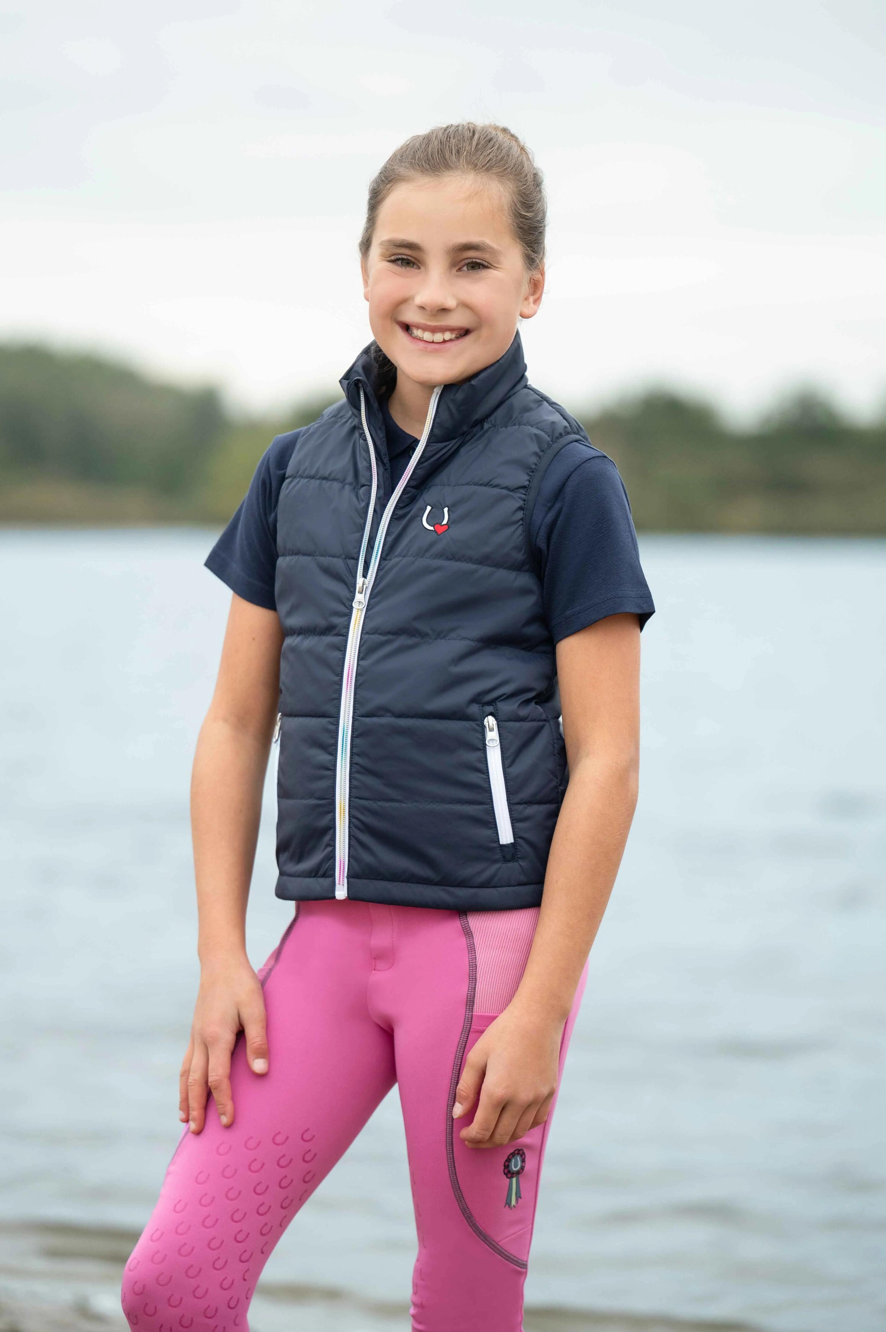 Kamizelka jeździecka bez rękawów dla dziewczynki HKM Kids Mika 6/6