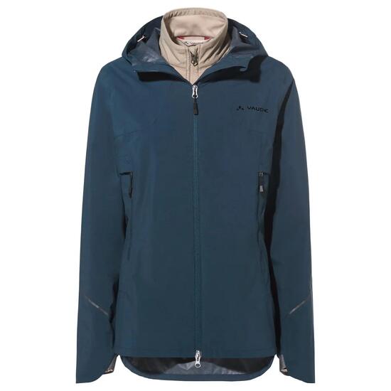 Damen 3-in-1 wasserdichte Jacke mit Kapuze und Reißverschluss VAUDE Yaras