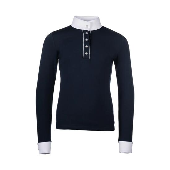 Polo de concours manches longues fille HKM Kids Emilia