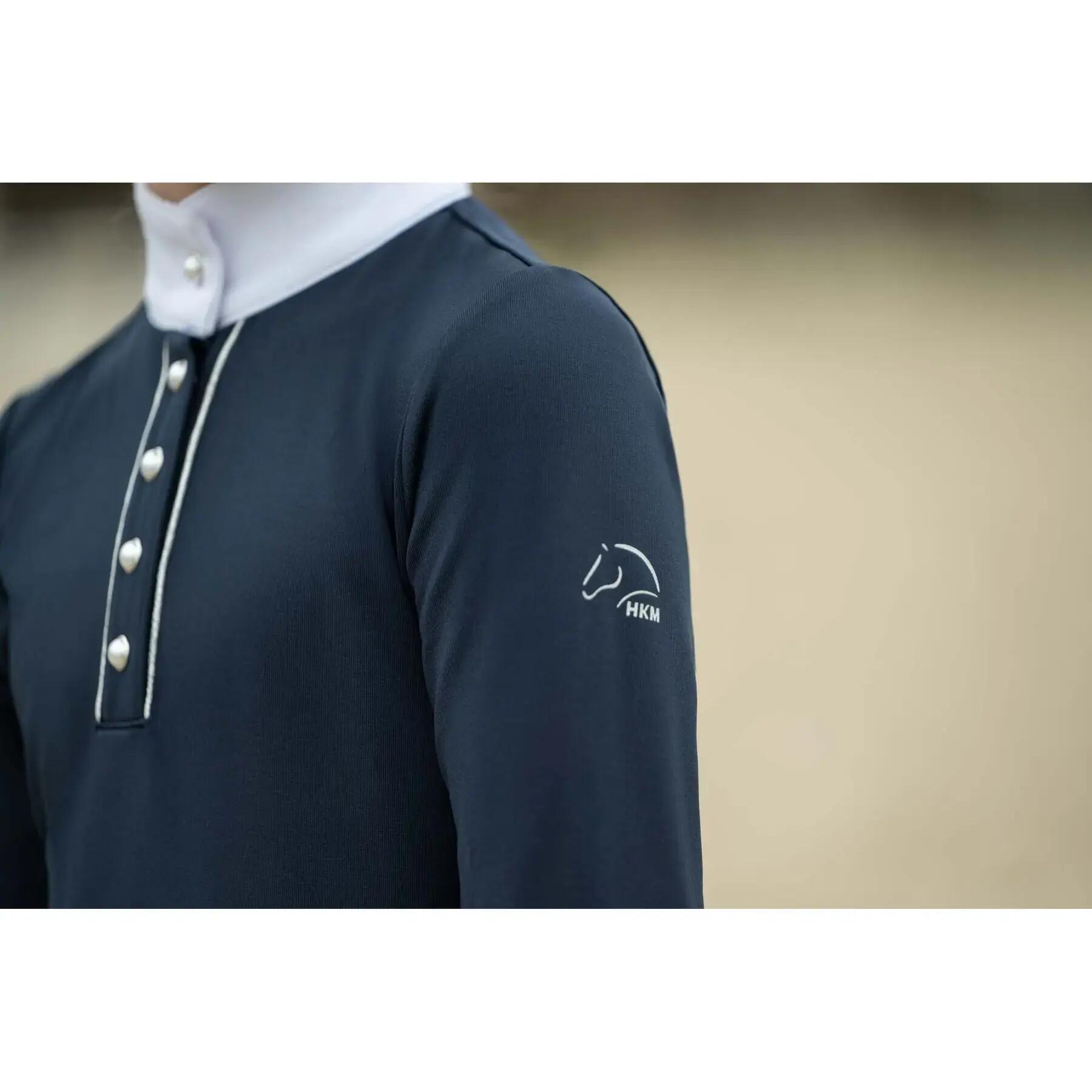 Polo de concours manches longues fille HKM Kids Emilia 5/5