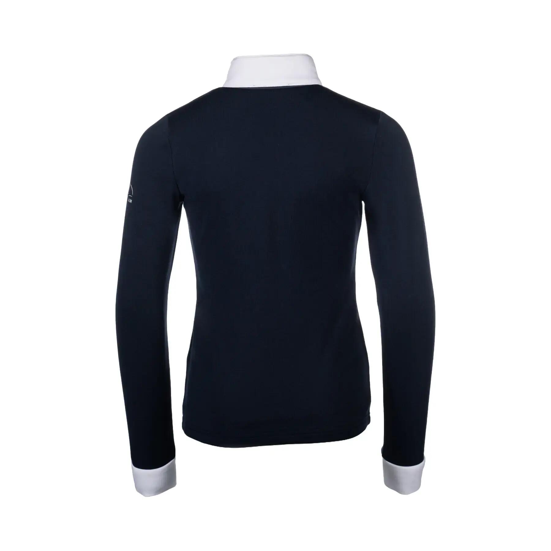 Polo de concours manches longues fille HKM Kids Emilia 4/5