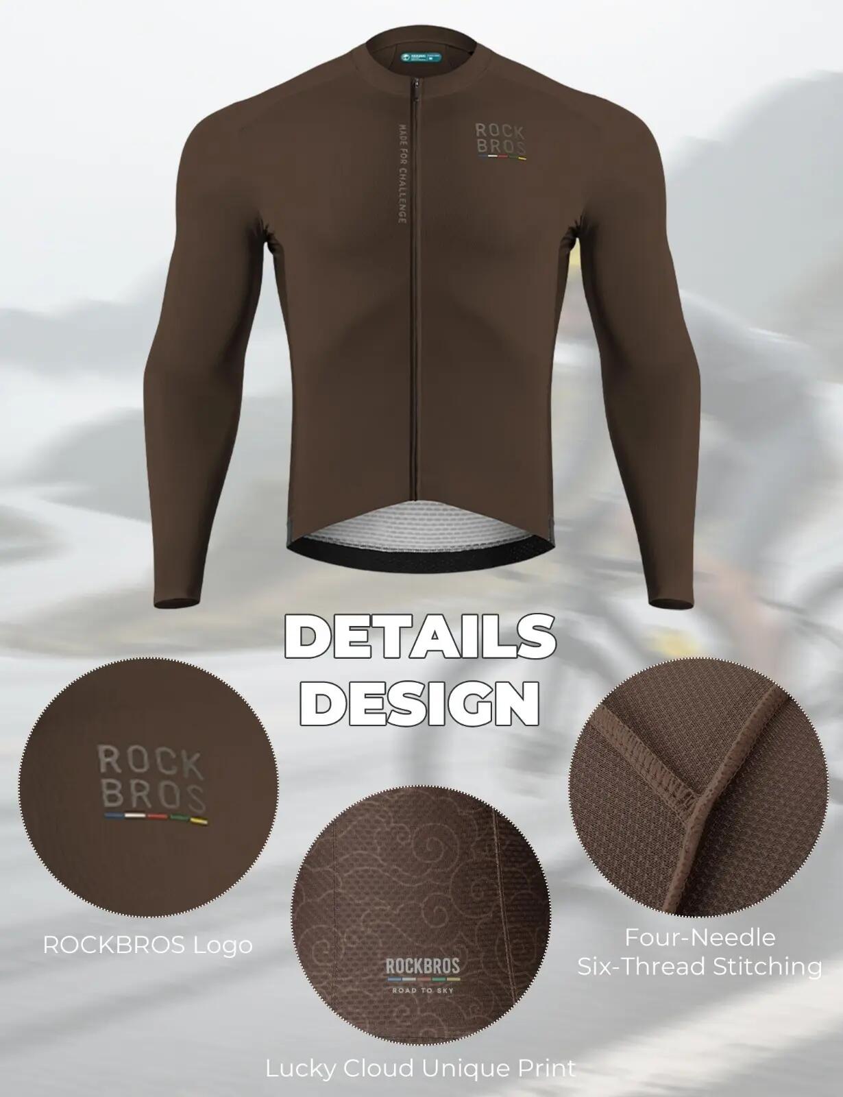 Road to Sky Herren Langarm-Radtrikot atmungsaktiv 6/8