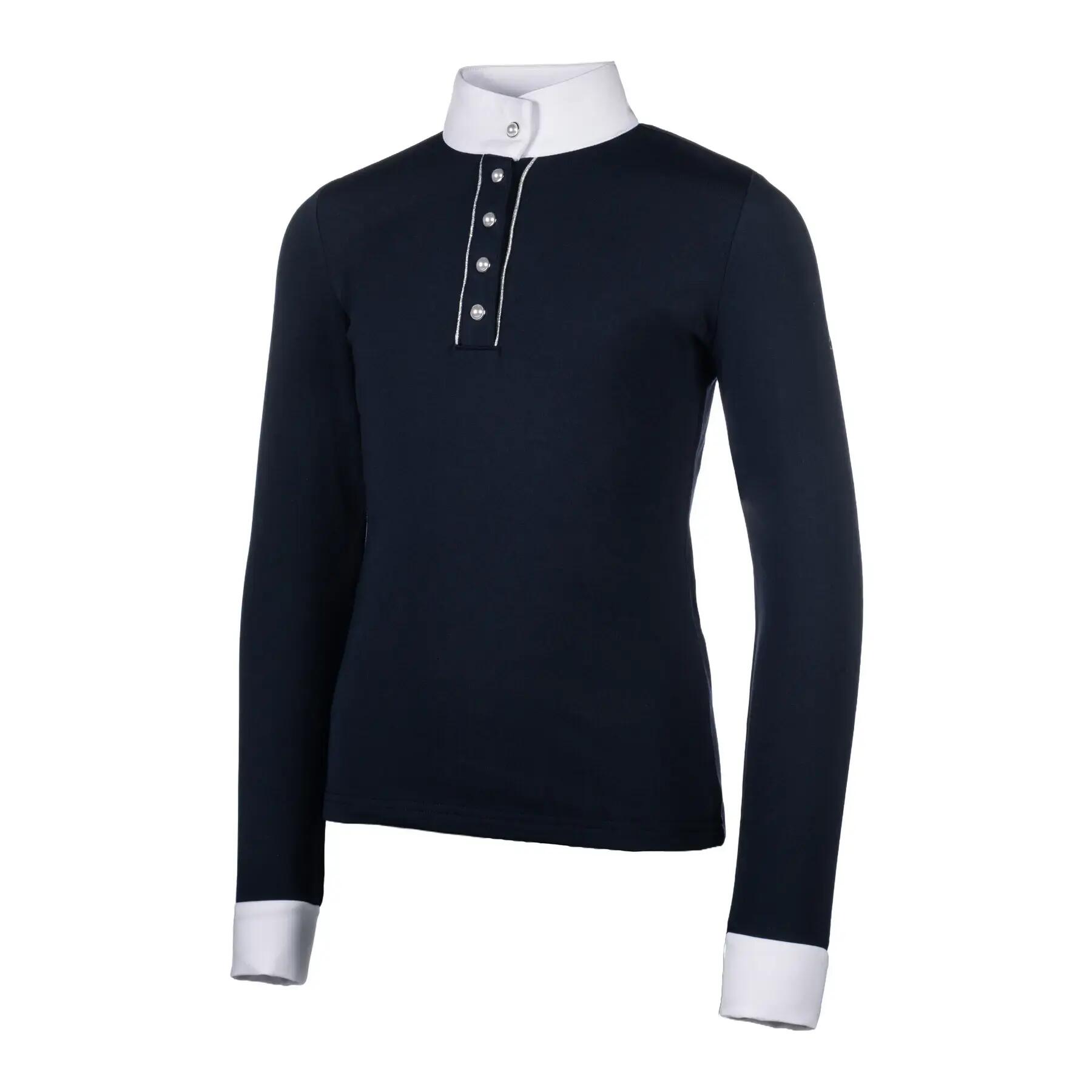 Polo de concours manches longues fille HKM Kids Emilia 2/5