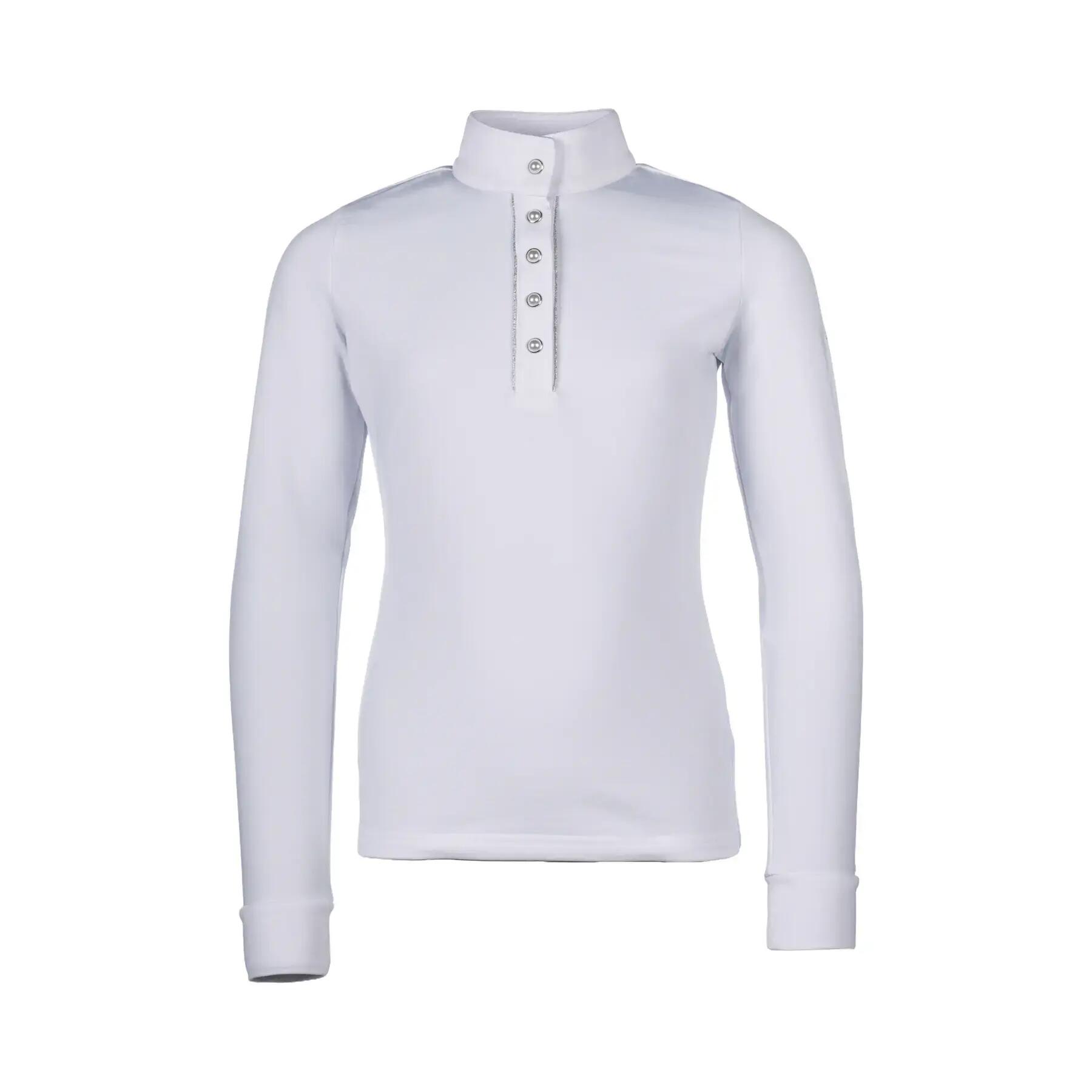 Polo de concours manches longues fille HKM Kids Emilia 1/5
