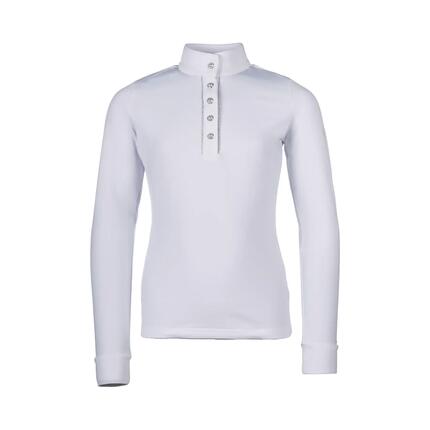 Polo de concours manches longues fille HKM Kids Emilia