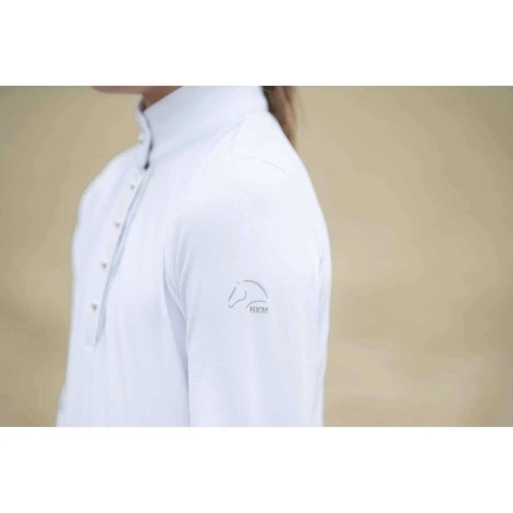 Polo de concours manches longues fille HKM Kids Emilia 5/5