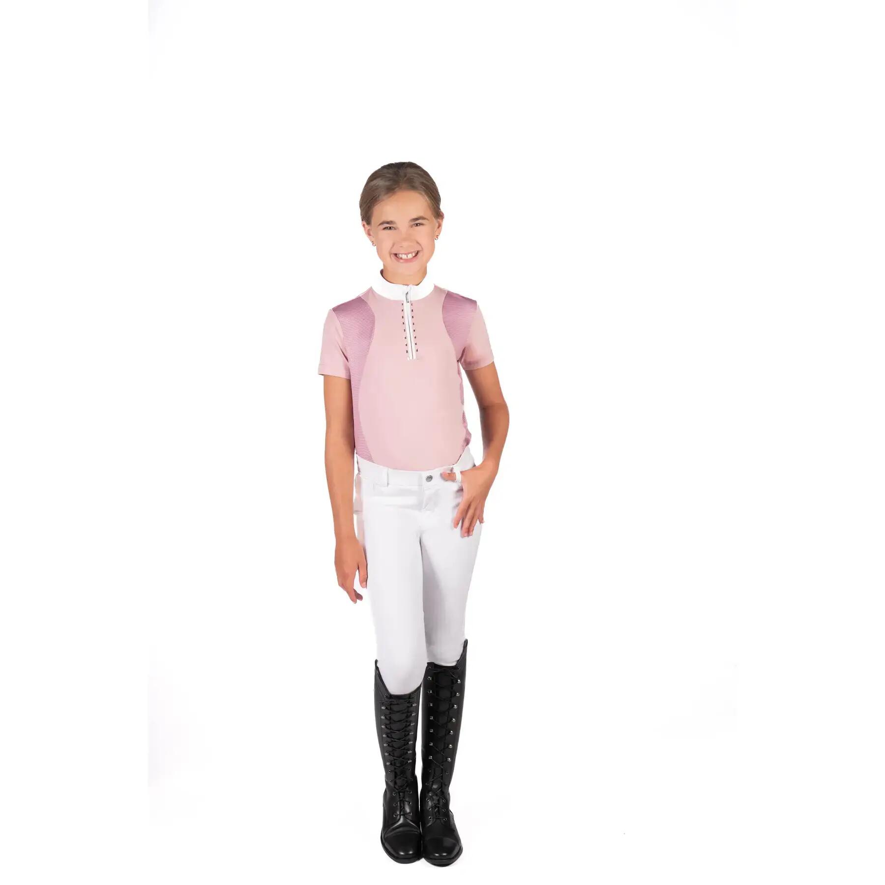 Wedstrijdpolo voor meisjes HKM Kids Glam 3/4