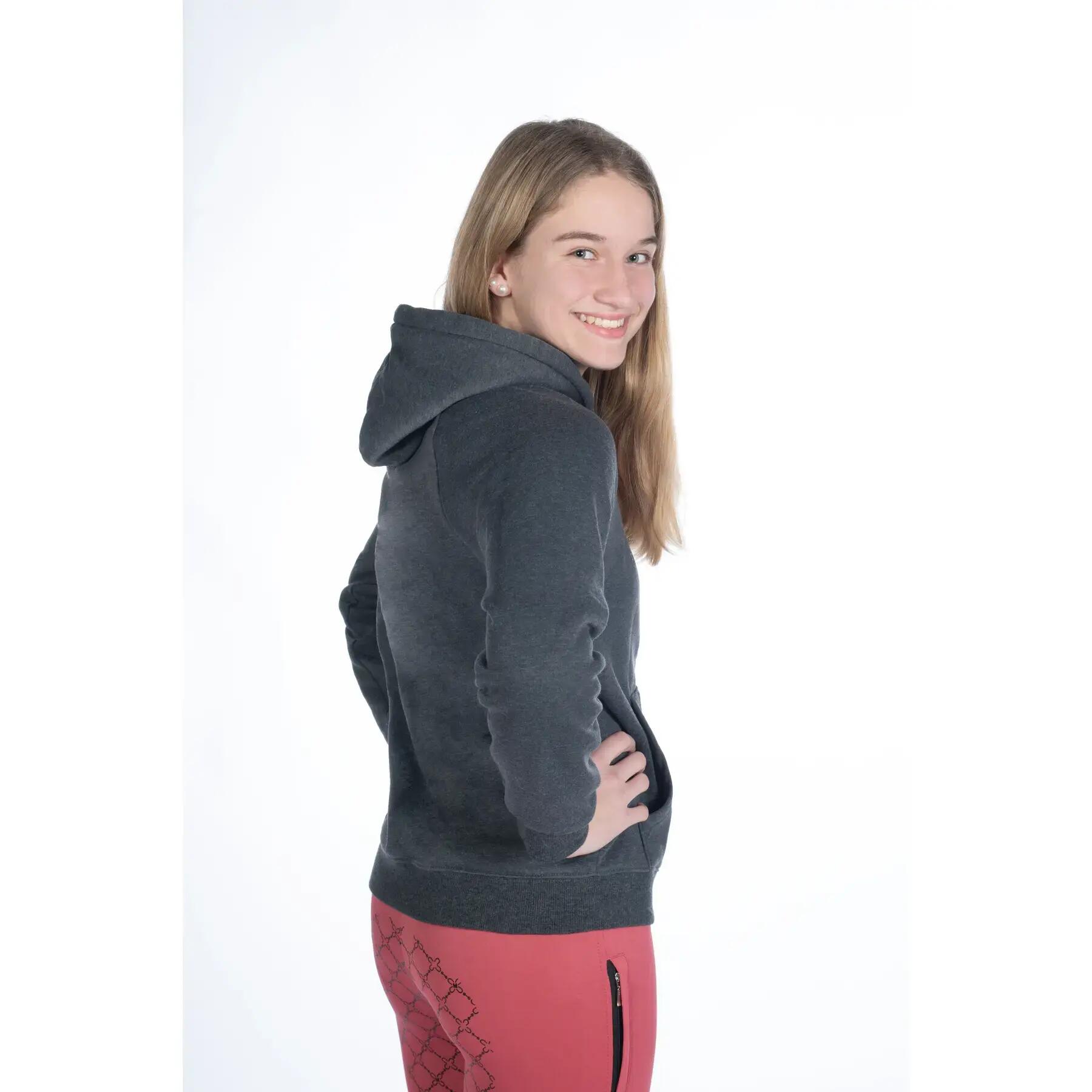 Sweatshirt à capuche fille HKM Kids Ruby 3/4