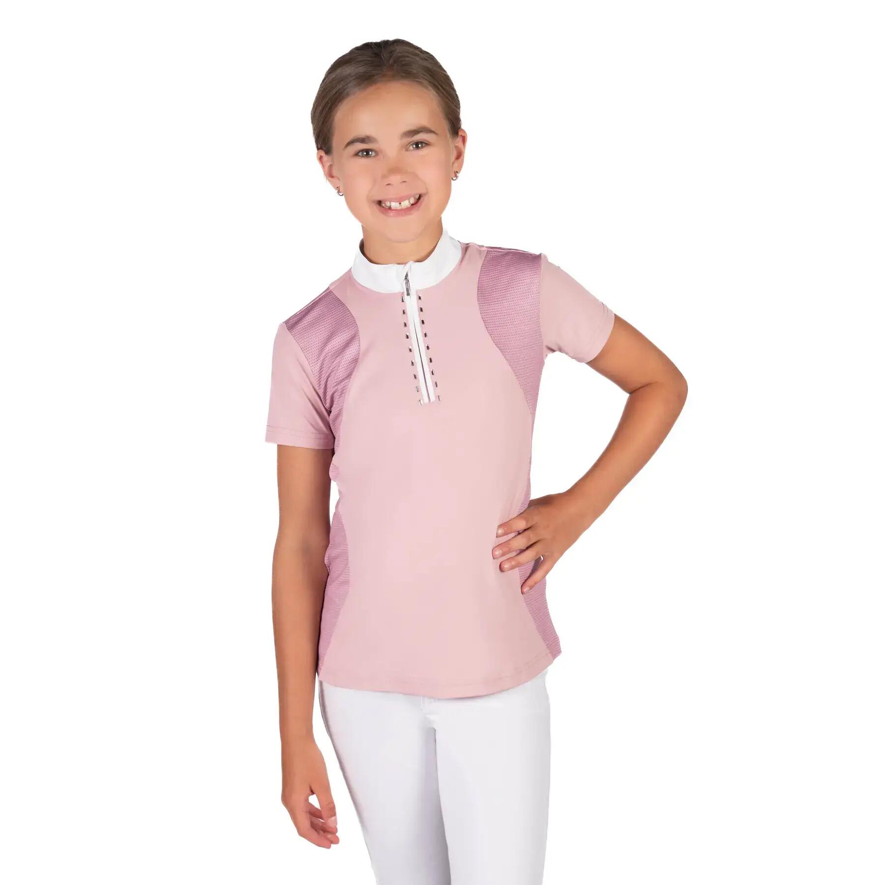 Wedstrijdpolo voor meisjes HKM Kids Glam 2/4