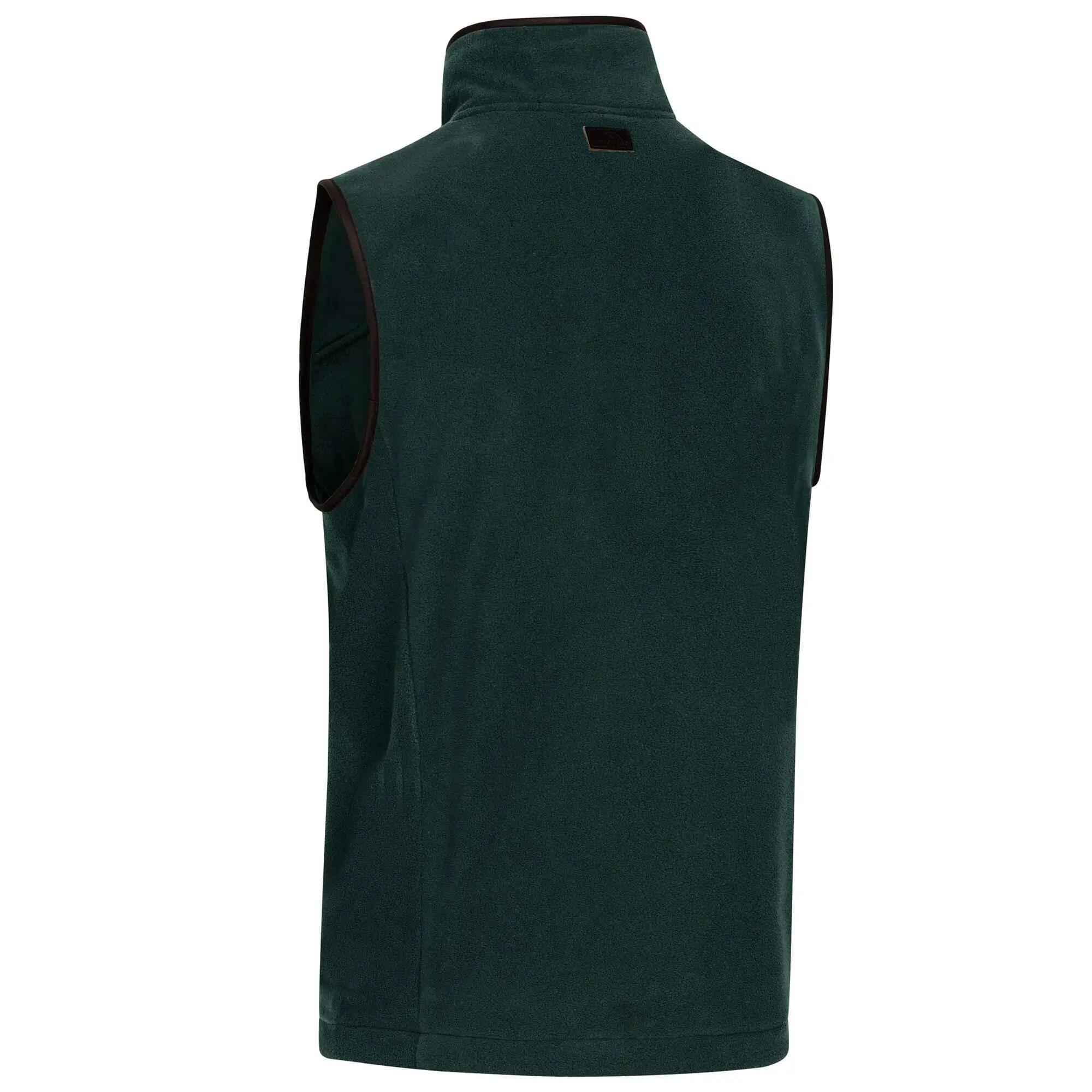 "Bernary" Weste für , Fleece Herren Dunkelgrün 3/4