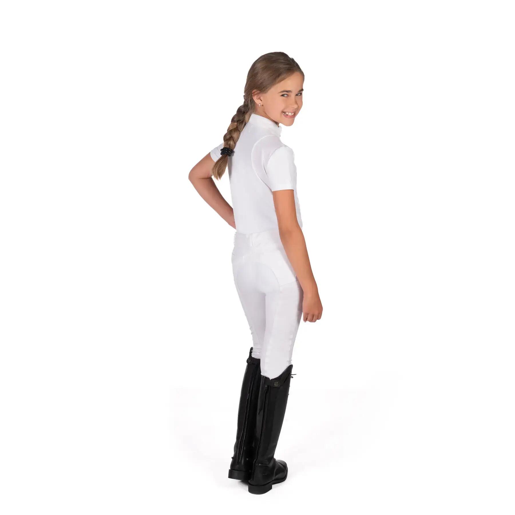 Dziewczęca konkursowa koszulka polo HKM Kids Glam 5/5
