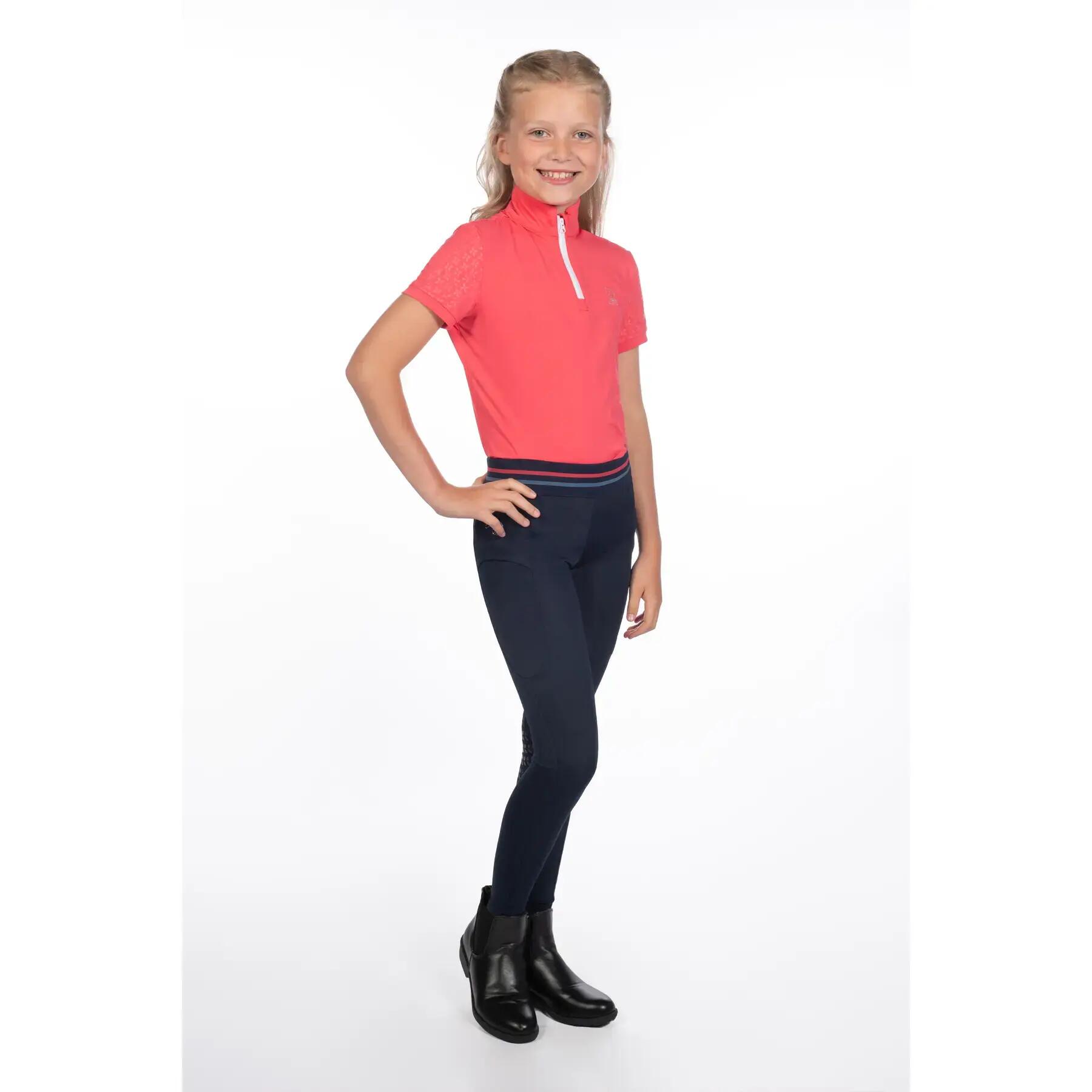 Dziewczęca jeździecka koszulka polo HKM Kids Aymee 2/5