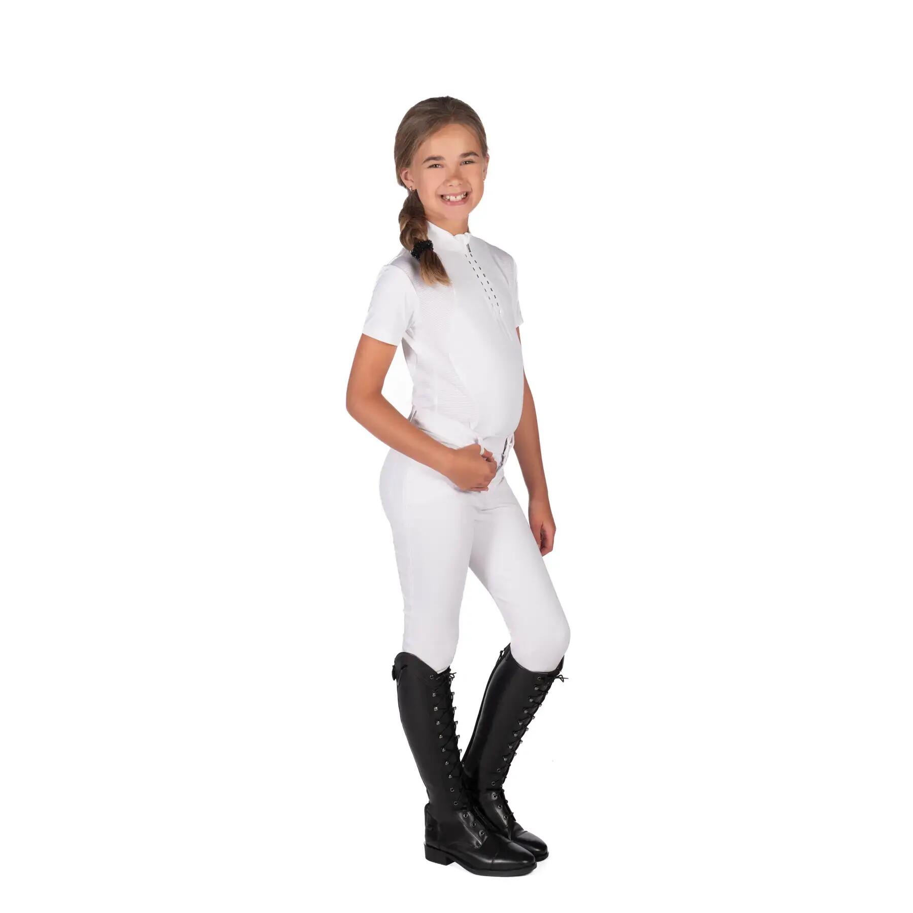 Dziewczęca konkursowa koszulka polo HKM Kids Glam 3/5