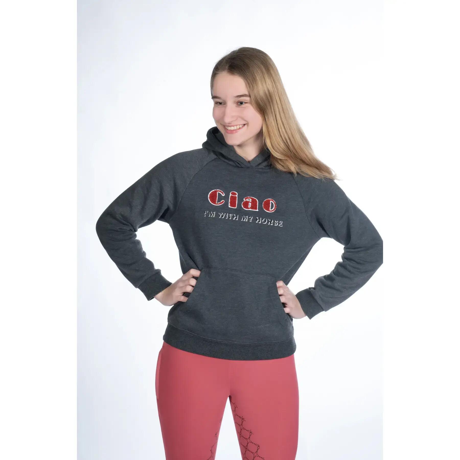 Sweatshirt à capuche fille HKM Kids Ruby 2/4