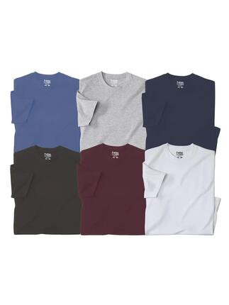 Lot de 6 tee-shirts Unis