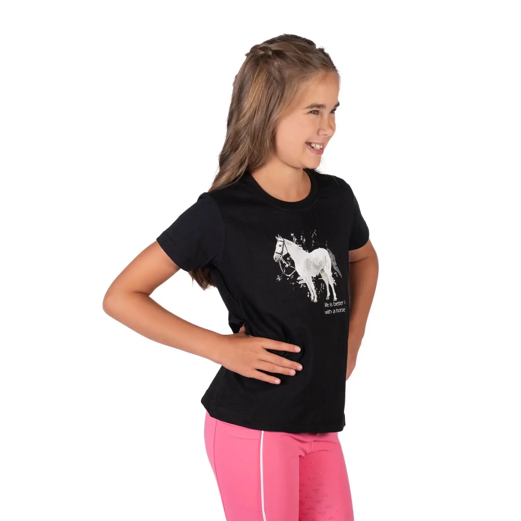 T-shirt dziewczęcy HKM Kids Sparkle 4/5