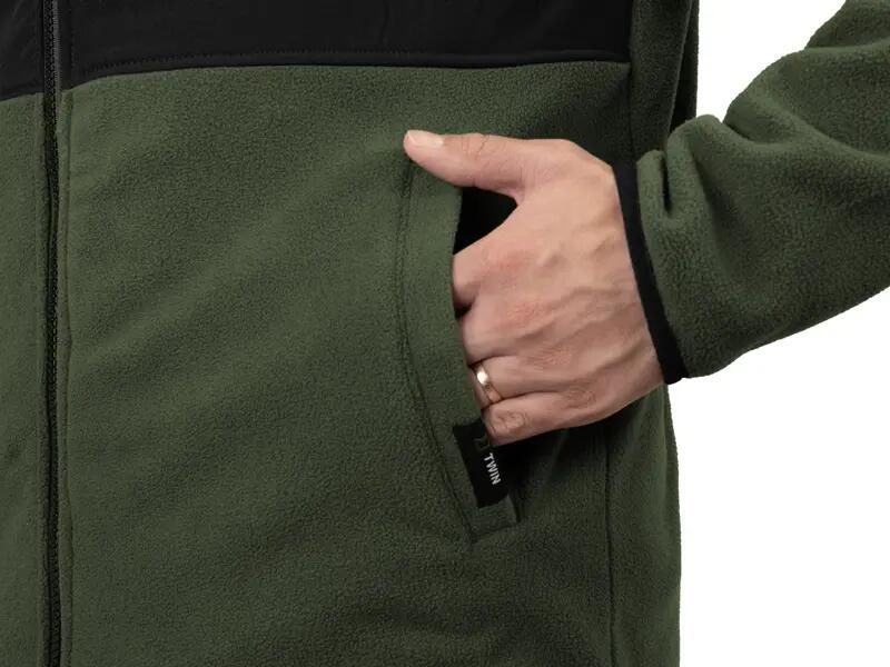 Giacca in pile con zip TWIN | M 5/7