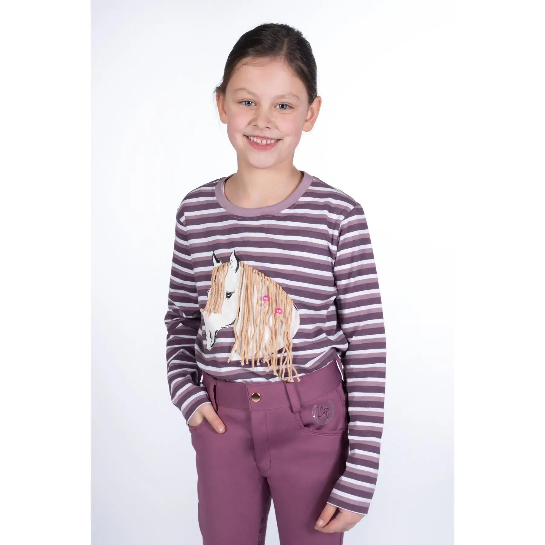 T-shirt manches longues fille HKM Kids Alva 2/5