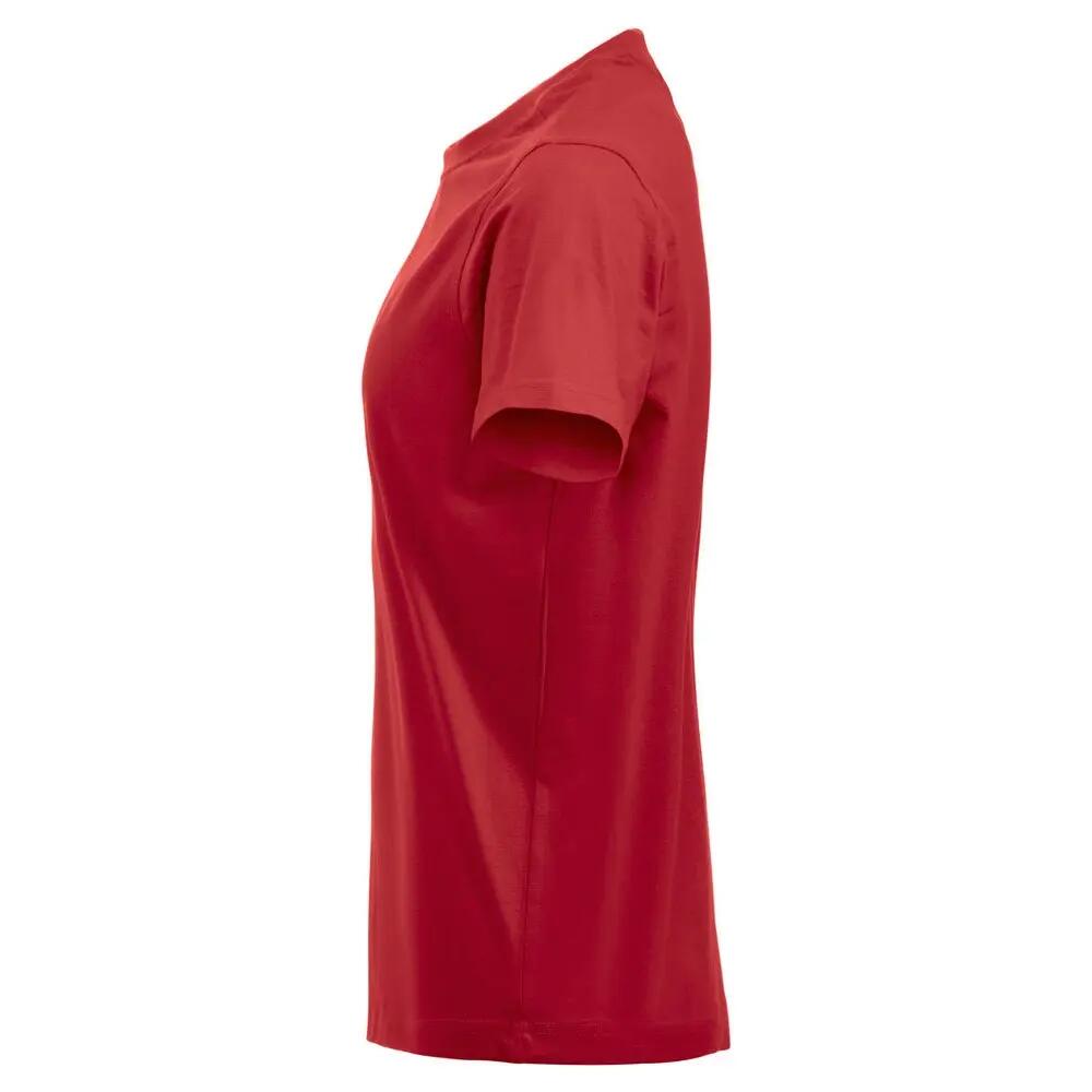 Camiseta Premium de Algodón para Mujer Rojo 4/4