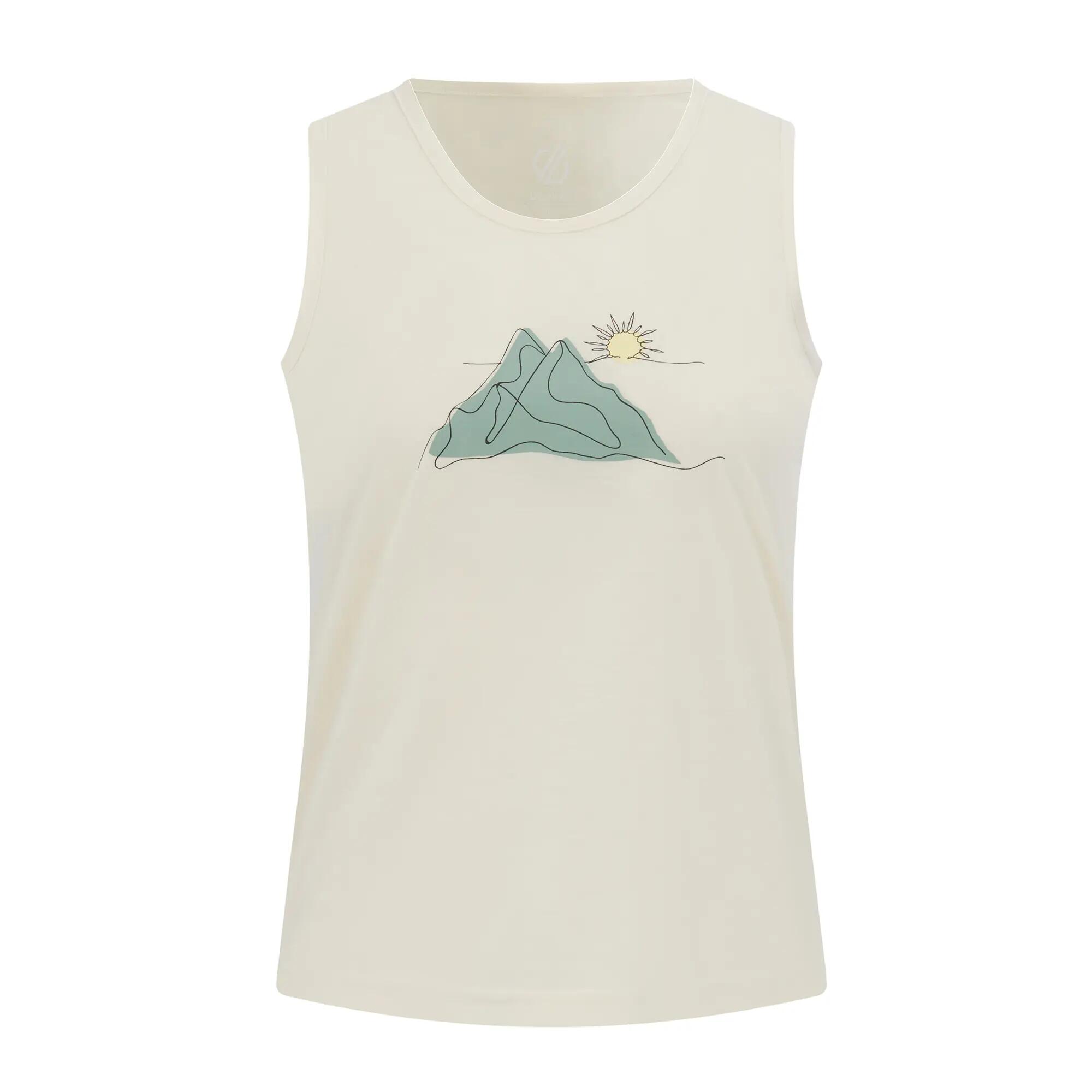 Camiseta Sin Mangas Harmonic Diseño Montaña de Bambú para Mujer Leche de 2/6