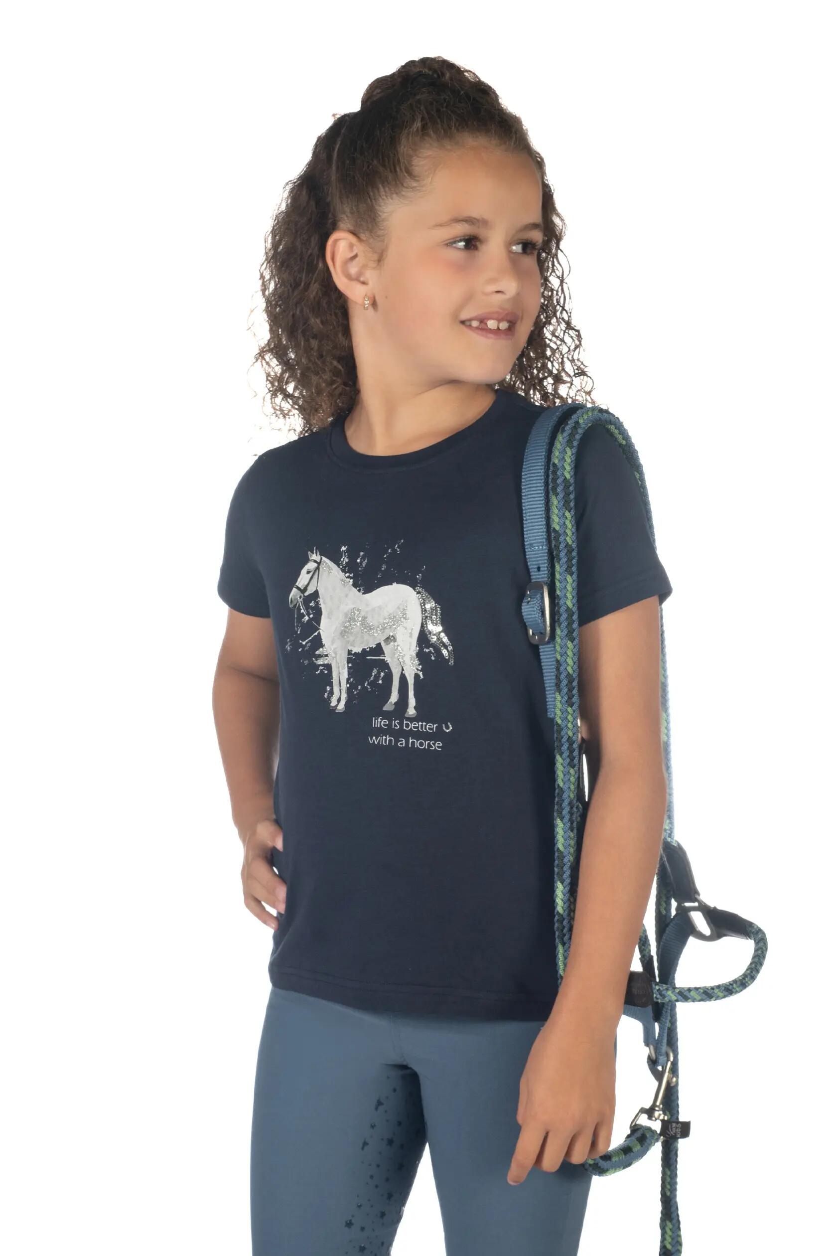T-shirt dziewczęcy HKM Kids Sparkle 3/7