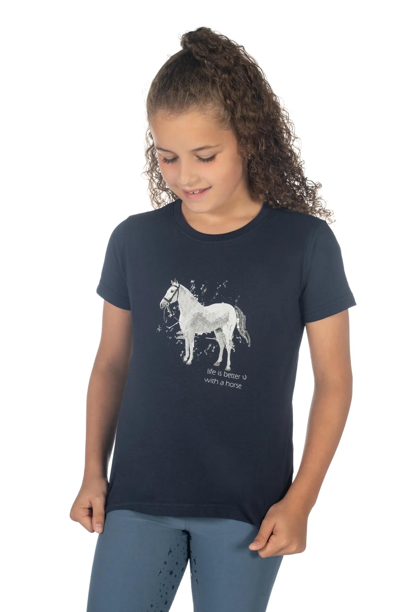 T-shirt dziewczęcy HKM Kids Sparkle 2/7