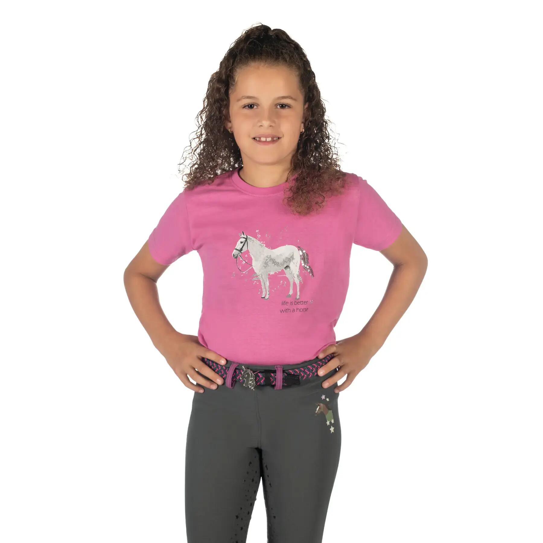 T-Shirt Mädchen HKM Kids Sparkle 2/5