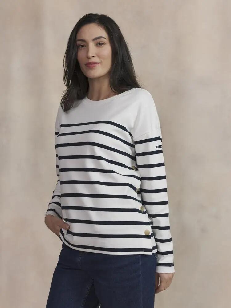 T-shirt manches longues - Sport - Femme - Coupe standard - YANNATEE - Blanc/Ecru 2/5