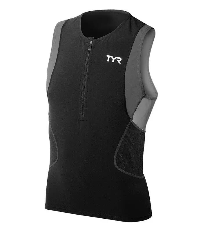 Maiou triatlon TYR Competitor bărbați - negru cu gri 2/2
