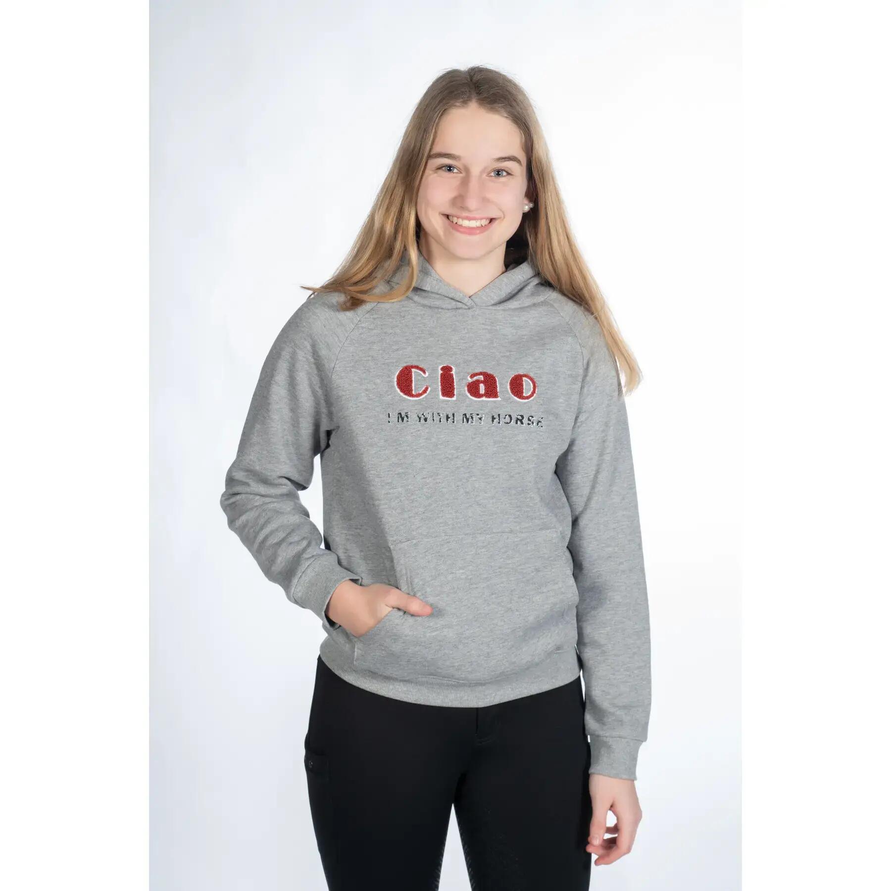 Sweatshirt à capuche fille HKM Kids Ruby 2/5
