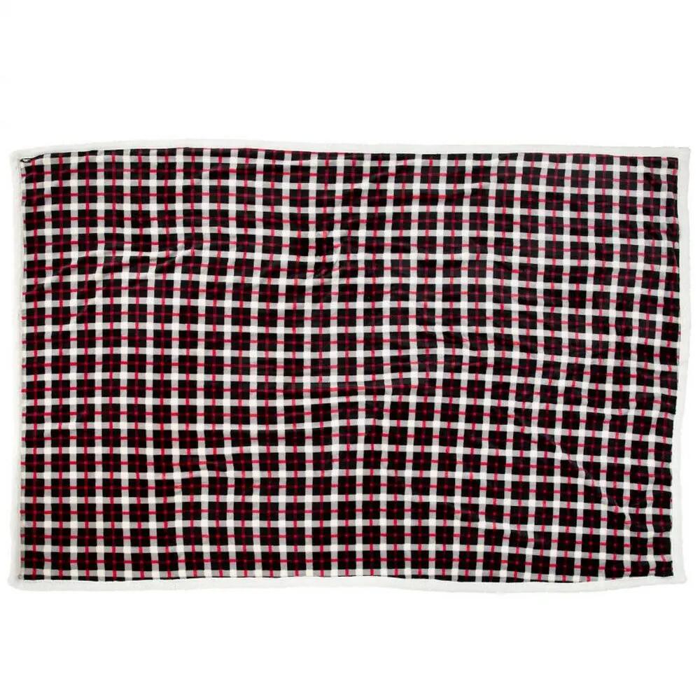 Vallon Sherpa Blanket (Red/Black/White)