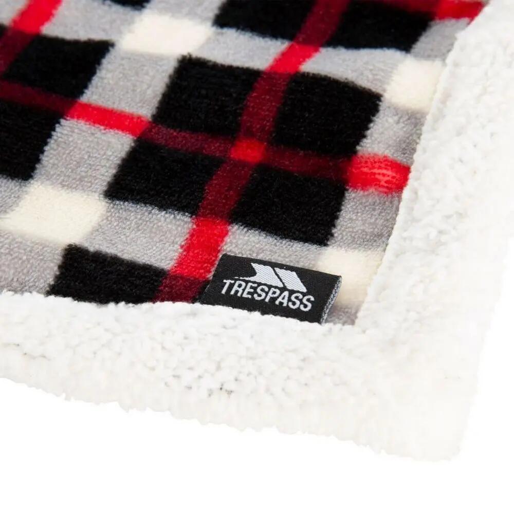 Sherpa Coperta Trespass Vallon Rosso Nero Bianco 2/4