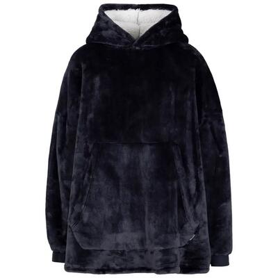Uniseks volwassen knusse oversized hoodie deken (misty rose)
