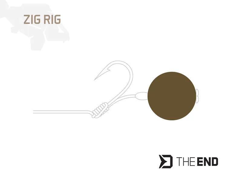 TheEND ZIG RIG / 10 pz | nero-giallo 12mm 2/2