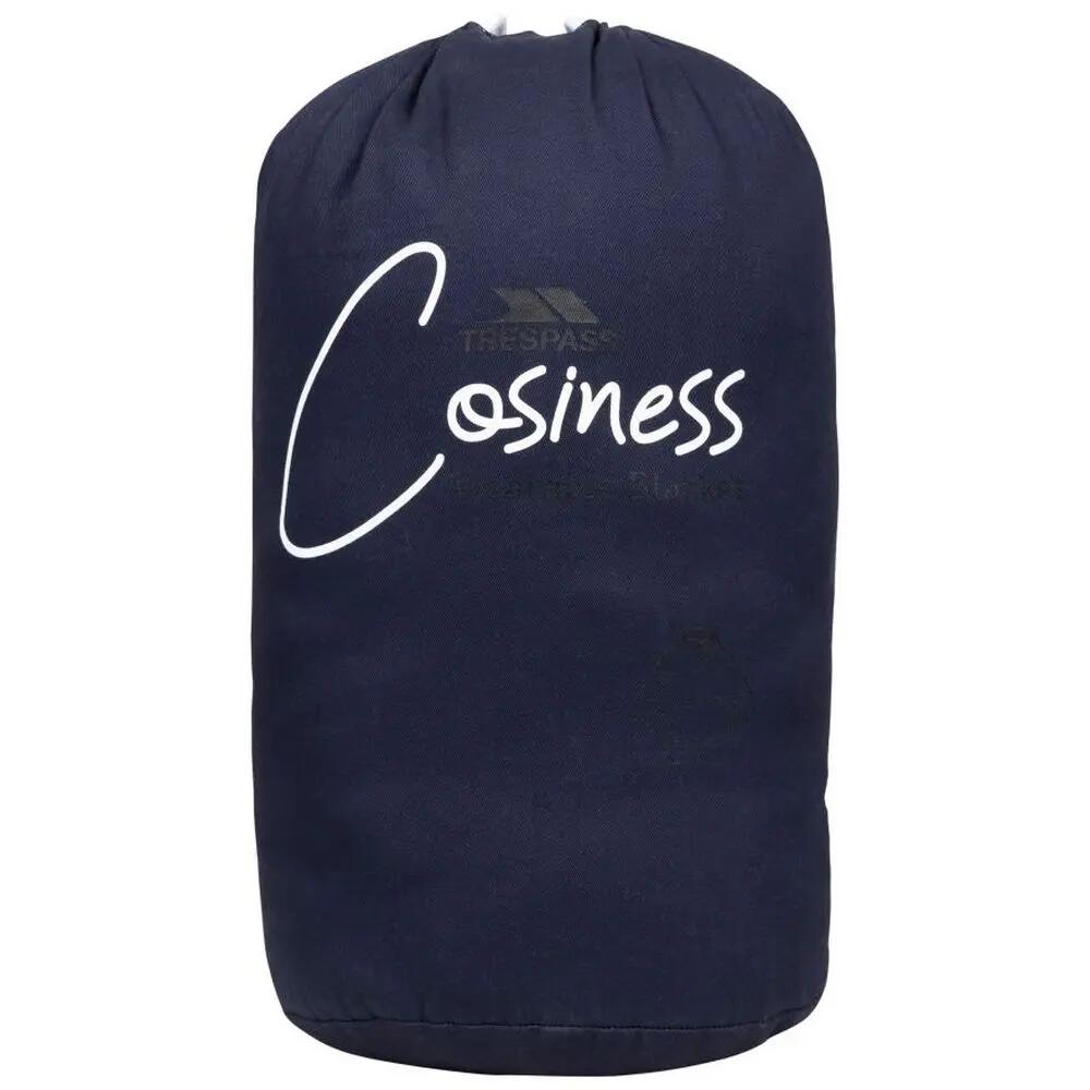 Coperta Con Cappuccio Oversize Adulto Unisex Trespass Cosiness Blu Navy 3/4
