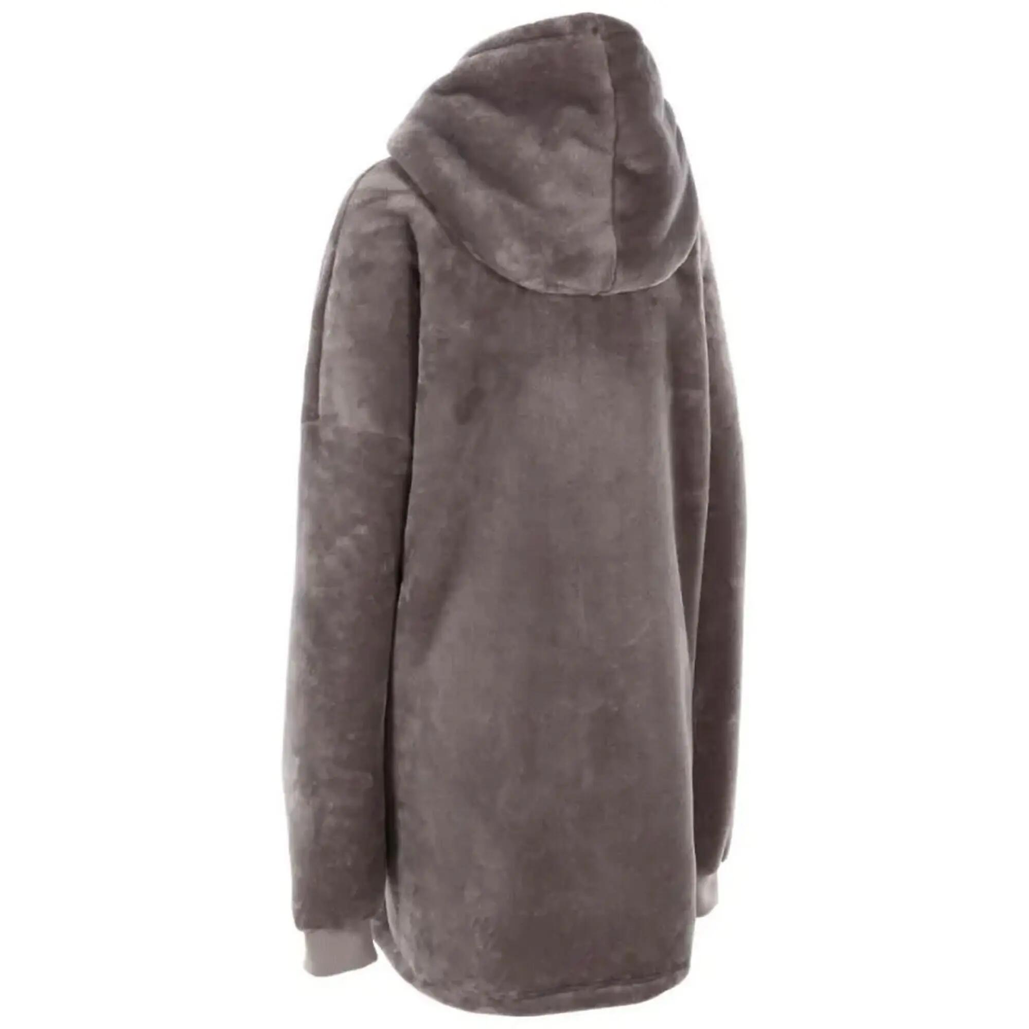 Coperta Con Cappuccio Oversize Adulto Unisex Trespass Cosiness Grigio Scuro 2/4