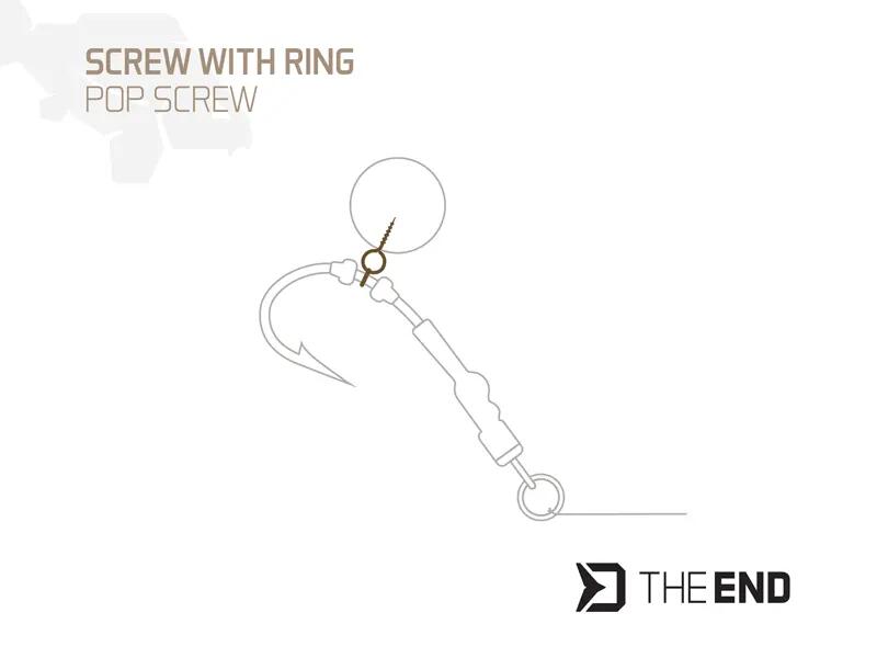 Vis à bouillettes avec anneau TheEND POP Screw 2/2