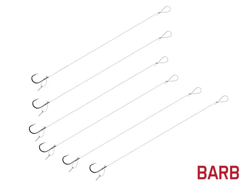 Onderlijn FLR D-rig | 8cm / 0,22mm / BARB #6 / Sting 7mm 3/3