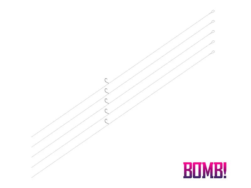 Bas de ligne carnassier BOMB! D-SHOT | 1m/#4/0,16mm/5pcs 3/3