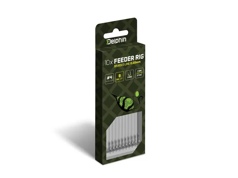 Onderlijn Feeder Braided Sting | 12cm/0,20mm/Chinu #4 5/6