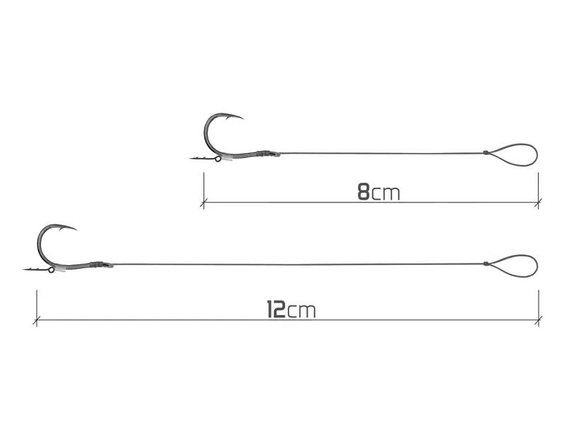 Onderlijn Feeder Braided Sting | 12cm/0,20mm/Chinu #4 3/6