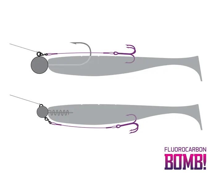 BOMB! Twisto RIGS Fluorocarbon / 3pz 2/3
