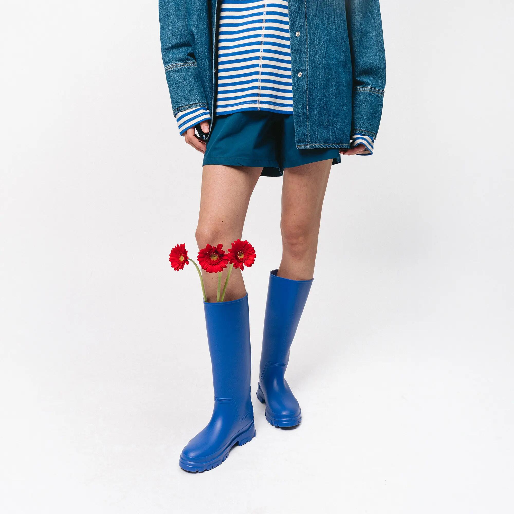 Bottes de Pluie Femme Étanche Bleu – Bottes en Caoutchouc Kubota 6/7