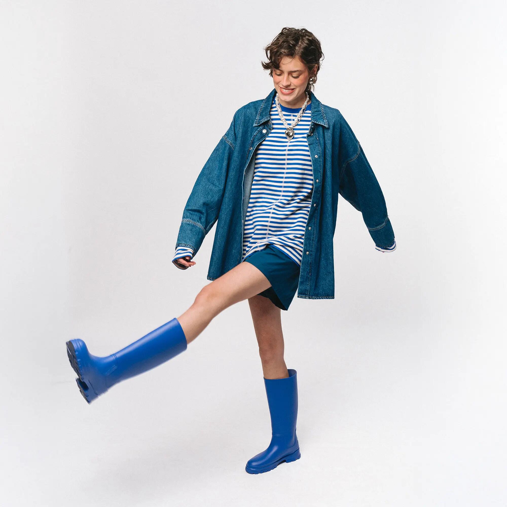 Bottes de Pluie Femme Étanche Bleu – Bottes en Caoutchouc Kubota 5/7