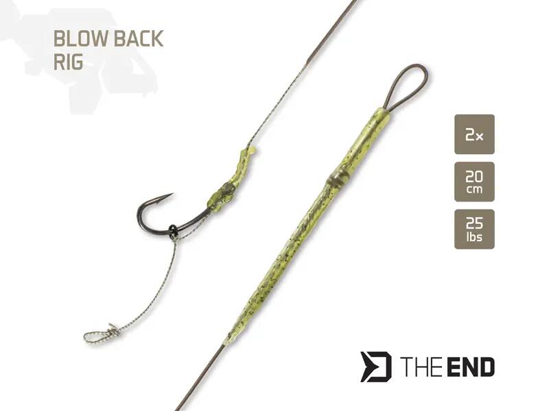 Bas de ligne THE END Blow back rig | 20cm/25lbs/#8 2/4